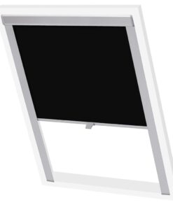 vidaXL Rolgordijn verduisterend zwart C02