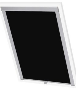 vidaXL Rolgordijn verduisterend zwart C04