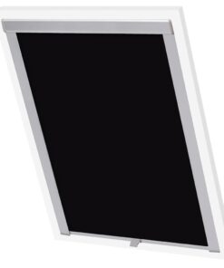 vidaXL Rolgordijn verduisterend zwart CK02