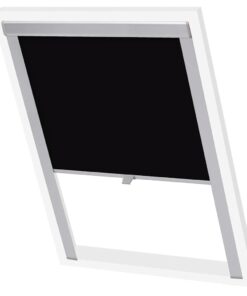 vidaXL Rolgordijn verduisterend zwart CK02