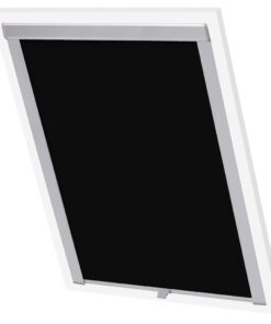 vidaXL Rolgordijn verduisterend zwart M04/304