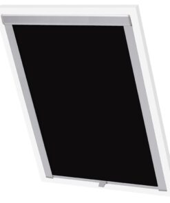 vidaXL Rolgordijn verduisterend zwart MK04