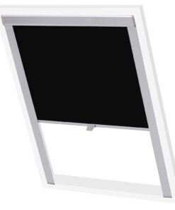 vidaXL Rolgordijn verduisterend zwart P08/408