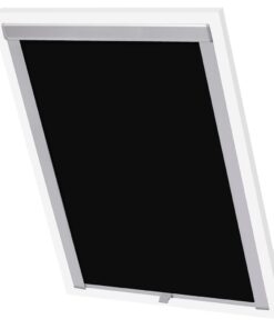 vidaXL Rolgordijn verduisterend zwart S06/606