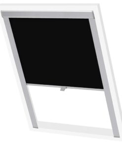 vidaXL Rolgordijn verduisterend zwart U08/808