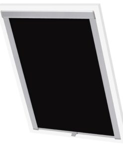 vidaXL Rolgordijn verduisterend zwart UK08