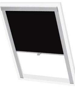 vidaXL Rolgordijn verduisterend zwart UK08