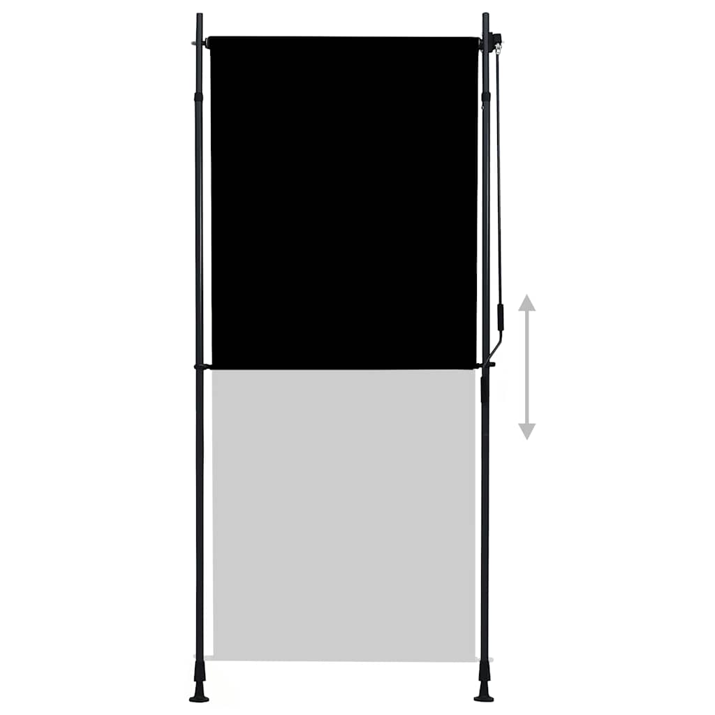 vidaXL Rolgordijn voor buiten 100x270 cm antraciet - Image 3