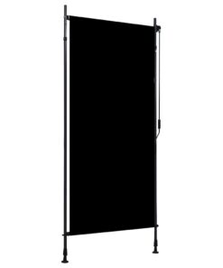 vidaXL Rolgordijn voor buiten 100x270 cm antraciet