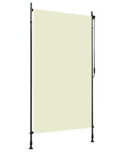 vidaXL Rolgordijn voor buiten 120x270 cm crème