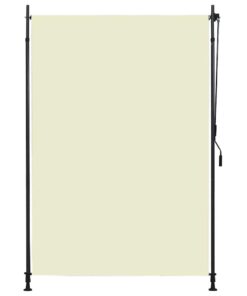 vidaXL Rolgordijn voor buiten 150x270 cm crème