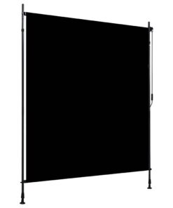 vidaXL Rolgordijn voor buiten 200x270 cm antraciet