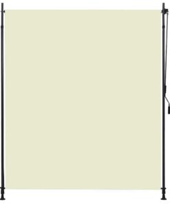 vidaXL Rolgordijn voor buiten 200x270 cm crème