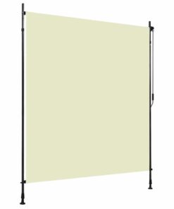 vidaXL Rolgordijn voor buiten 200x270 cm crème