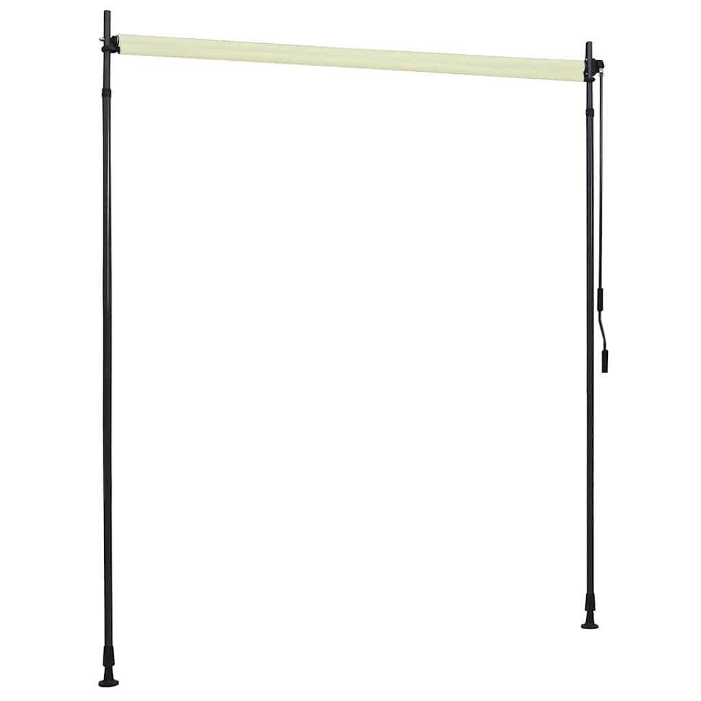 vidaXL Rolgordijn voor buiten 200x270 cm crème - Image 5