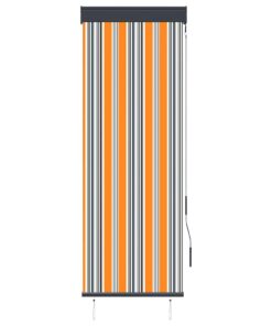 vidaXL Rolgordijn voor buiten 60x250 cm geel en blauw