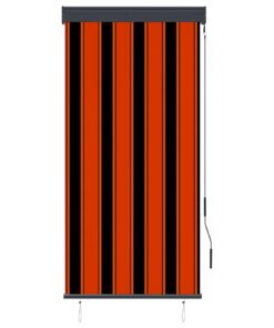 vidaXL Rolgordijn voor buiten 80x250 cm oranje en bruin