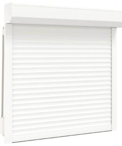 vidaXL Rolluik 100x100 cm aluminium wit