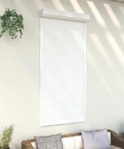 vidaXL Rolluik 100x210 cm aluminium wit