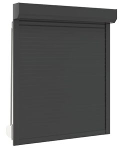 vidaXL Rolluik 110x130 cm aluminium antracietkleurig