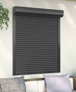 vidaXL Rolluik 110x130 cm aluminium antracietkleurig