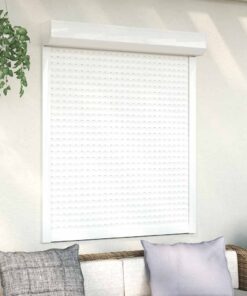 vidaXL Rolluik 110x130 cm aluminium wit