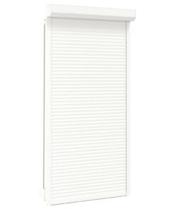 vidaXL Rolluik 110x220 cm aluminium wit