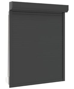 vidaXL Rolluik 120x150 cm aluminium antracietkleurig