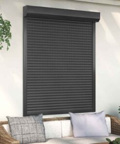 vidaXL Rolluik 120x150 cm aluminium antracietkleurig