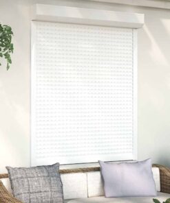 vidaXL Rolluik 120x150 cm aluminium wit