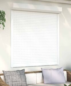 vidaXL Rolluik 130x140 cm aluminium wit