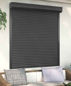 vidaXL Rolluik 140x150 cm aluminium antracietkleurig