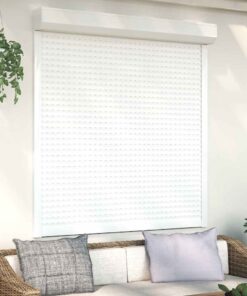 vidaXL Rolluik 140x150 cm aluminium wit