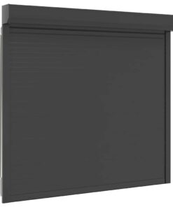 vidaXL Rolluik 160x150 cm aluminium antracietkleurig