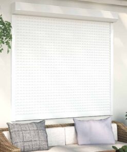 vidaXL Rolluik 160x150 cm aluminium wit