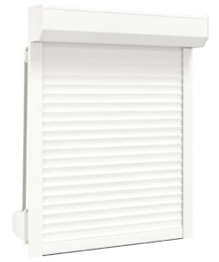 vidaXL Rolluik 80x100 cm aluminium wit