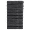 vidaXL Saunadoeken SOLUND 10 st 600 g/m² 80x200 cm antracietkleur