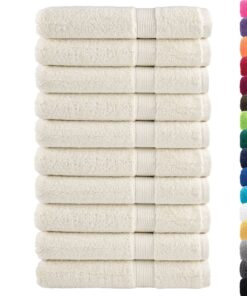 vidaXL Saunadoeken SOLUND 10 st 600 g/m² 80x200 cm crèmekleurig