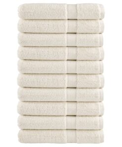 vidaXL Saunadoeken SOLUND 10 st 600 g/m² 80x200 cm crèmekleurig
