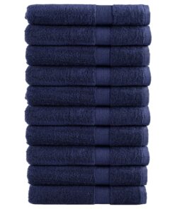 vidaXL Saunadoeken SOLUND 10 st 600 g/m² 80x200 cm marineblauw