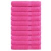 vidaXL Saunadoeken SOLUND 10 st 600 g/m² 80x200 cm roze