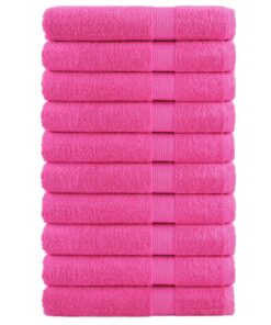 vidaXL Saunadoeken SOLUND 10 st 600 g/m² 80x200 cm roze