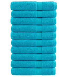 vidaXL Saunadoeken SOLUND 10 st 600 g/m² 80x200 cm turquoise