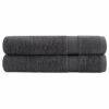 vidaXL Saunadoeken SOLUND 2 st 600 g/m² 80x200 cm antracietkleur