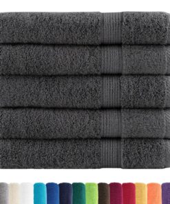 vidaXL Saunadoeken SOLUND 25 st 600 g/m² 80x200 cm antracietkleur