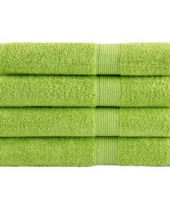 vidaXL Saunadoeken SOLUND 4 st 600 g/m² 80x200 cm appelgroen