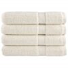 vidaXL Saunadoeken SOLUND 4 st 600 g/m² 80x200 cm crèmekleurig