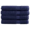 vidaXL Saunadoeken SOLUND 4 st 600 g/m² 80x200 cm marineblauw