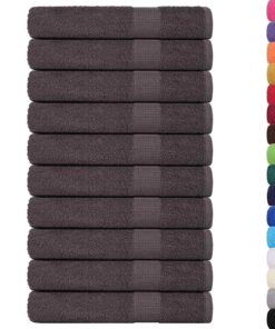 vidaXL Saunahanddoeken FROGN 10 st 80x200 cm 360 g/m² antraciet
