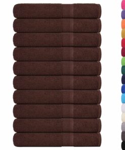 vidaXL Saunahanddoeken FROGN 10 st 80x200 cm 360 g/m² bruin